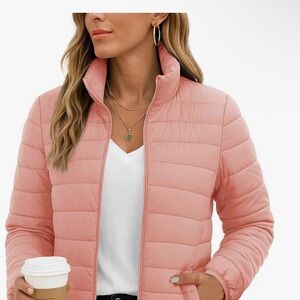 Women's Pink puffer jacket